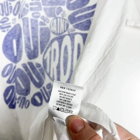 SIXTHREESEVEN Saint Tropez Cote D Azur France Vintage Graphic Tee Womens Small - Picture 8 of 10